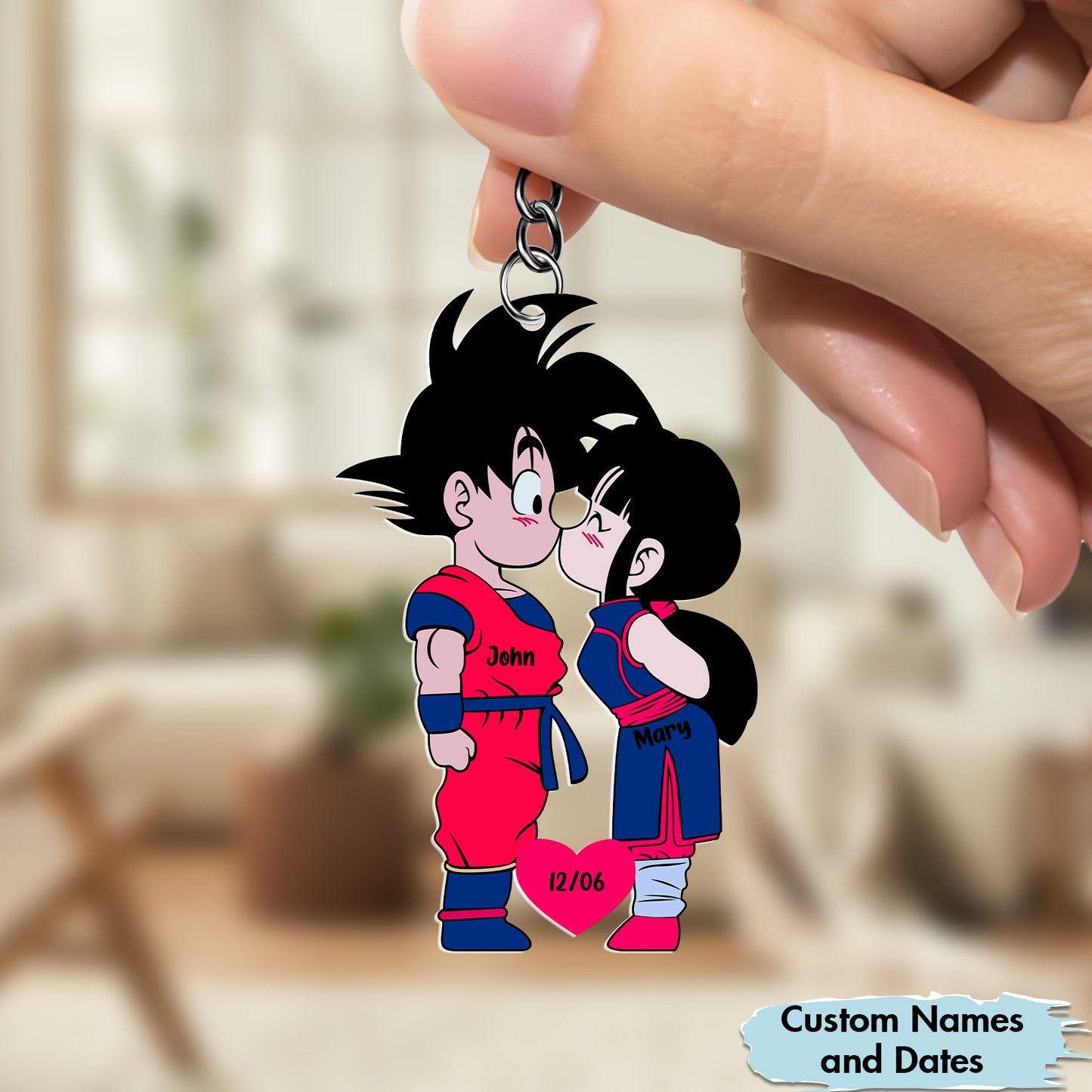Couple - My Enchanted Heart - Personalized Keychain
