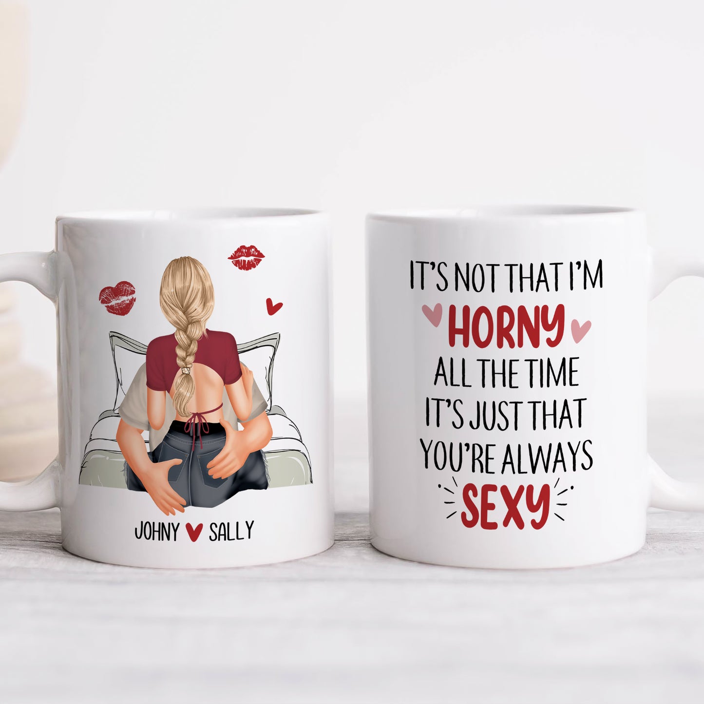 Couple - Personalized Mug - Valentine's Day Gifts For Her, Wife, Girlfriend
