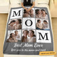 Mother - Best Mom Ever Love You To The Moon And Back - Photo Personalized Blankets