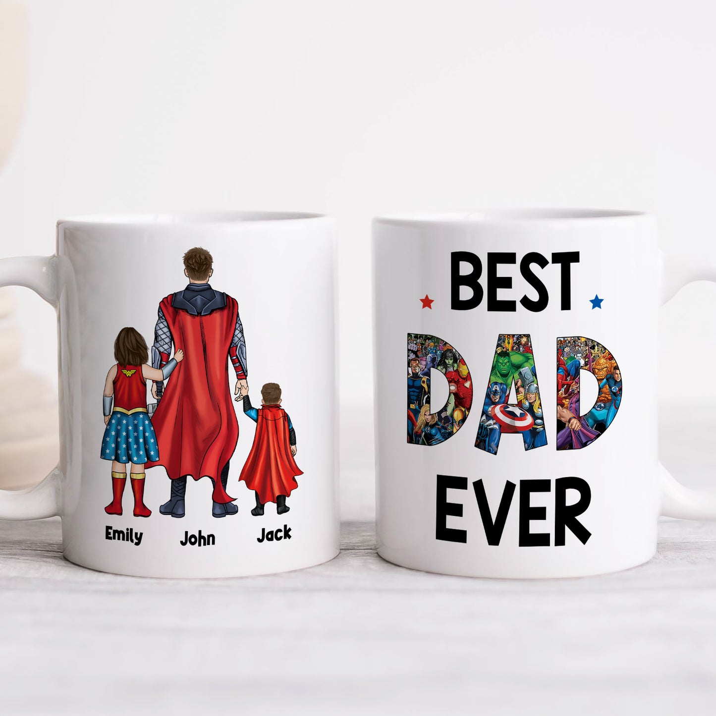 Father - Best Dad Ever - Personalized Mug