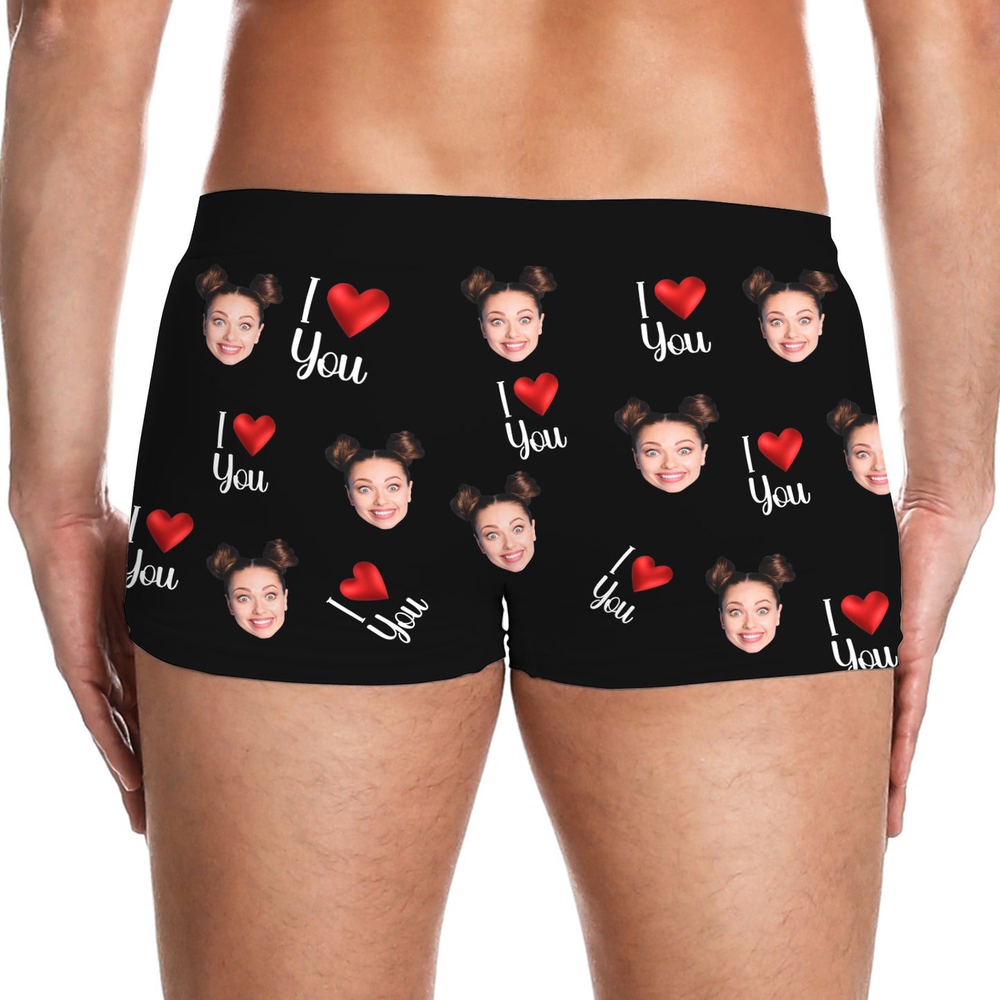 Couple - Property Of Girlfriends - Personalized Photo Men's Boxer