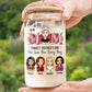 Mother's Day - Love Mom Every Day - Personalized Clear Glass Can