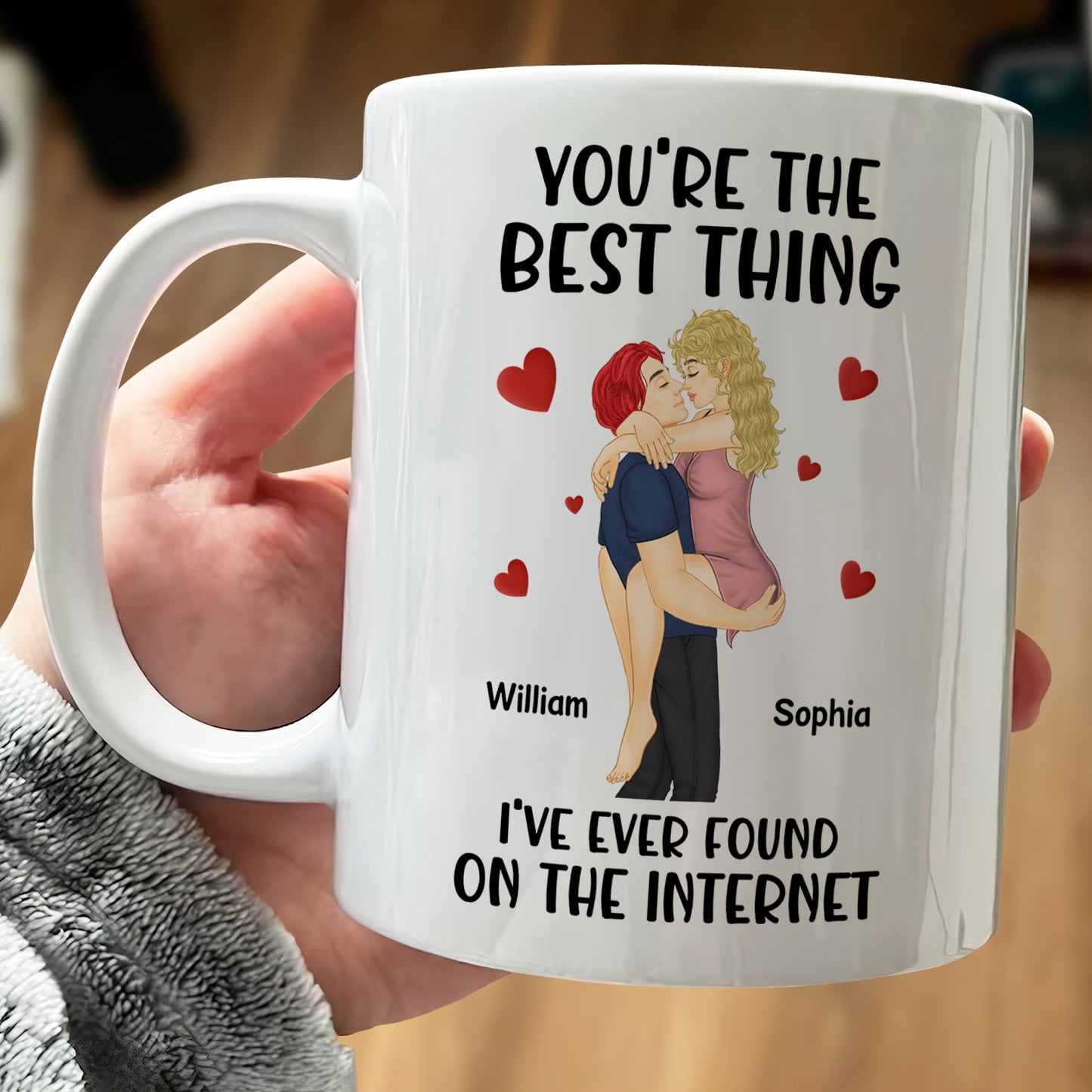 Couple - You're The Best Thing I've Ever Found On The Internet - Personalized Mug Ceramic