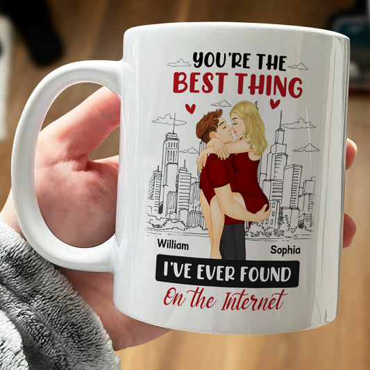 Couple Personalized Custom Mug - Gift For Husband Wife, Anniversary