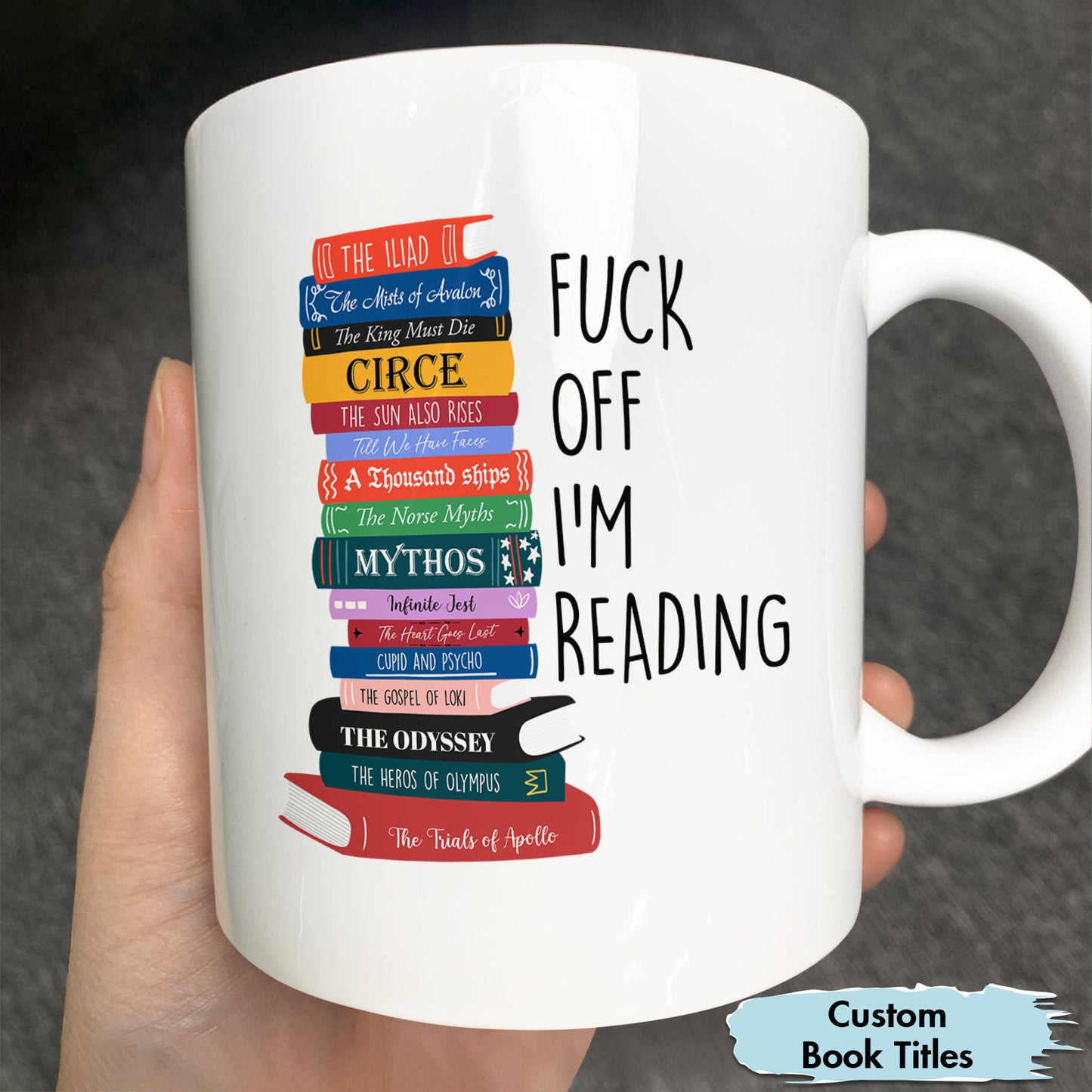 Book Lovers - F- Off I'm Reading - Personalized Mug