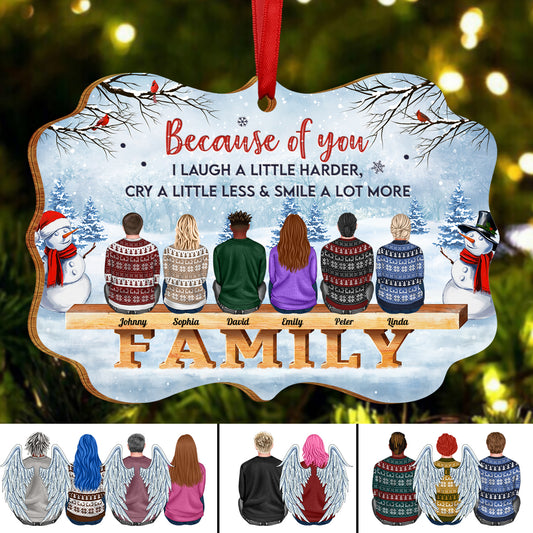 The Love Between Brothers and Sisters Is Forever - Personalized Medallion Wooden Ornament