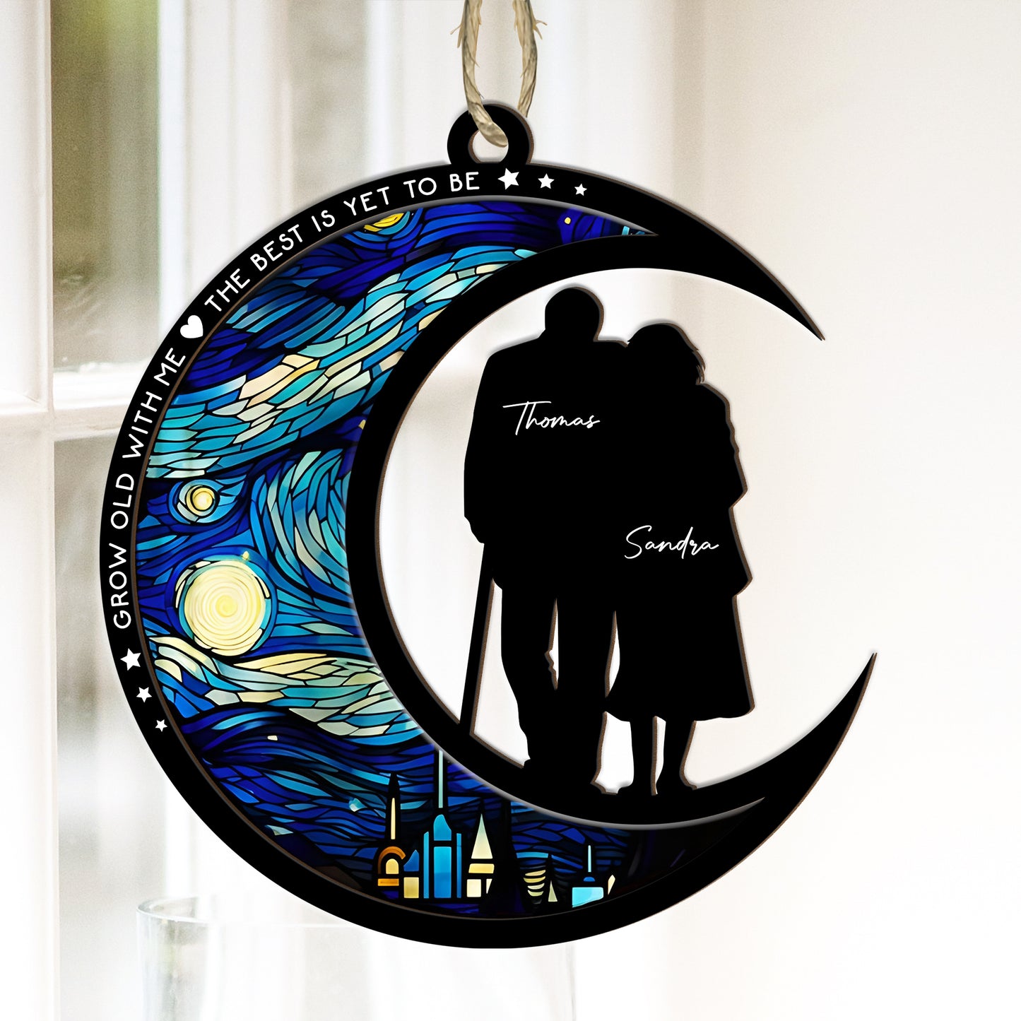 Couple - From Our First Kiss Till Our Last Breath - Personalized Suncatcher Ornament