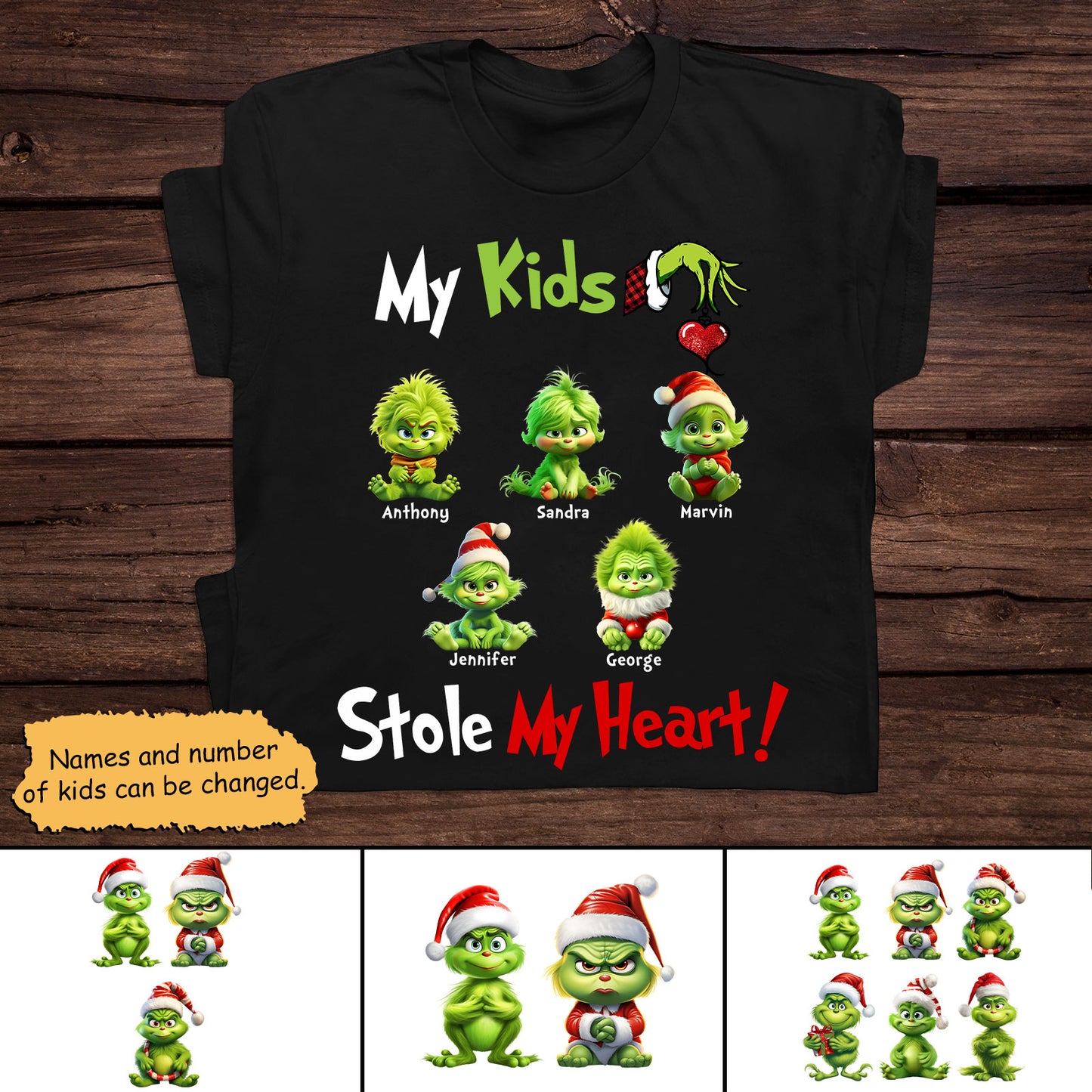 Family - My Grandkids Stole My Heart - Personalized Shirt