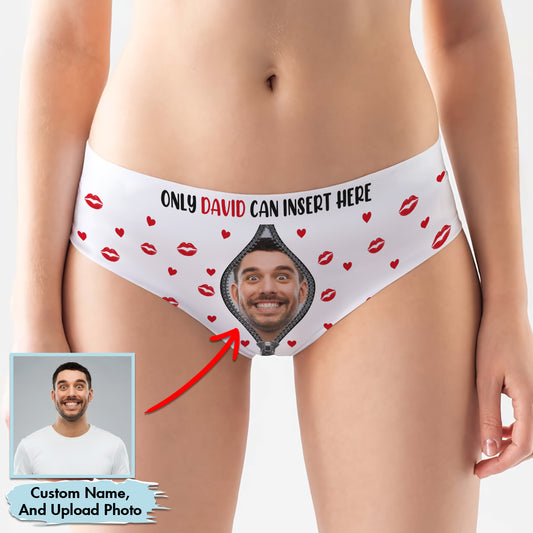 Couple - Only Me Can Insert Here - Personalized Women Underwear