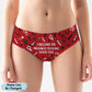 Couple - I Belong On My Knees Sucking You Dry - Personalized Woman Underwear