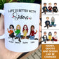 Besties - Life Is Better With Sisters - Personalized Mug