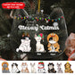 Pet Lovers - Meowy Catmas - Personalized Acrylic Ornament