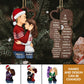 Christmas -  Couple Side View I Choose You - Personalized 2-Side Wooden Ornament