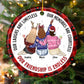 Our Friendship Is Endless - Personalized Ceramic Ornament