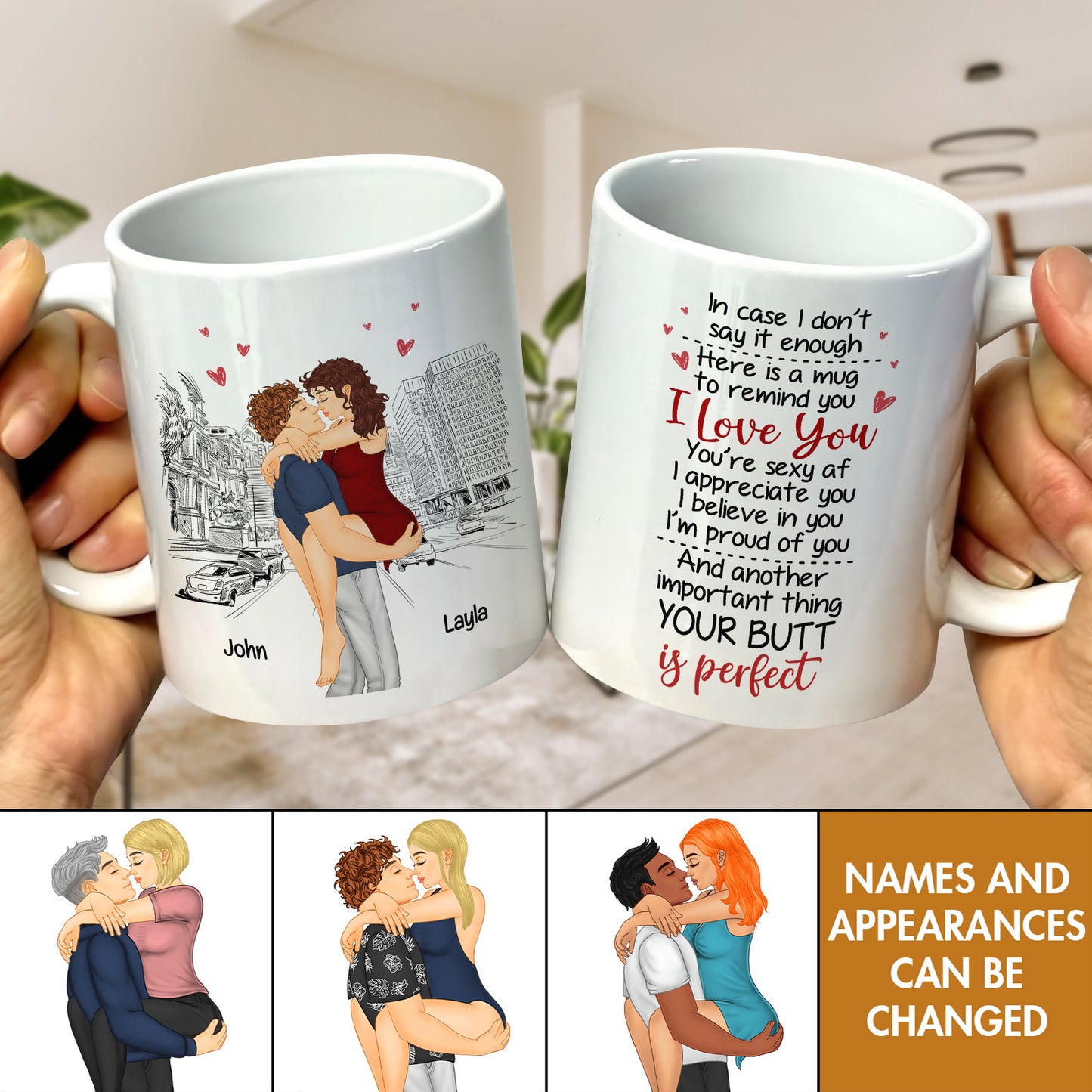 Couple - Your Butt Is Perfect - Personalized Mug