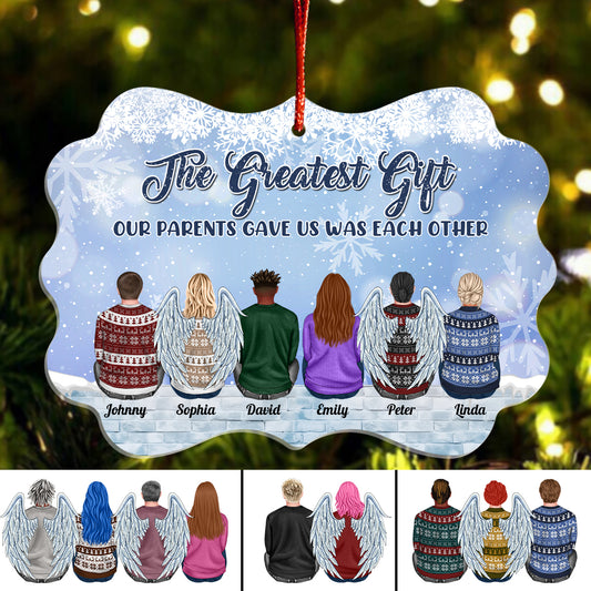 Family - The Love Between Brothers & Sisters Is Forever - Personalized Arcylic Ornament (Ver 3)