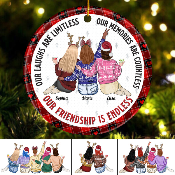 Our Friendship Is Endless - Personalized Acrylic Ornament