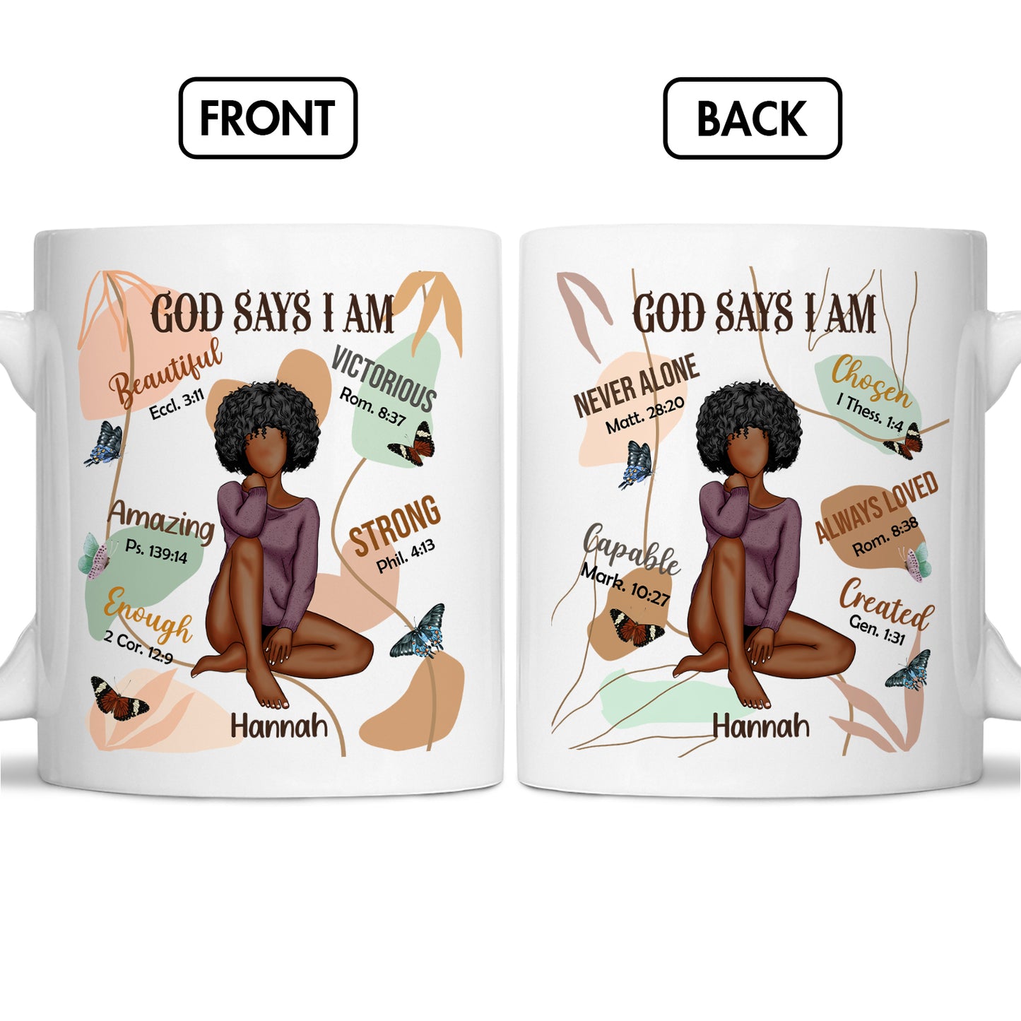 Christian - God Says I Am - Personalized Mug