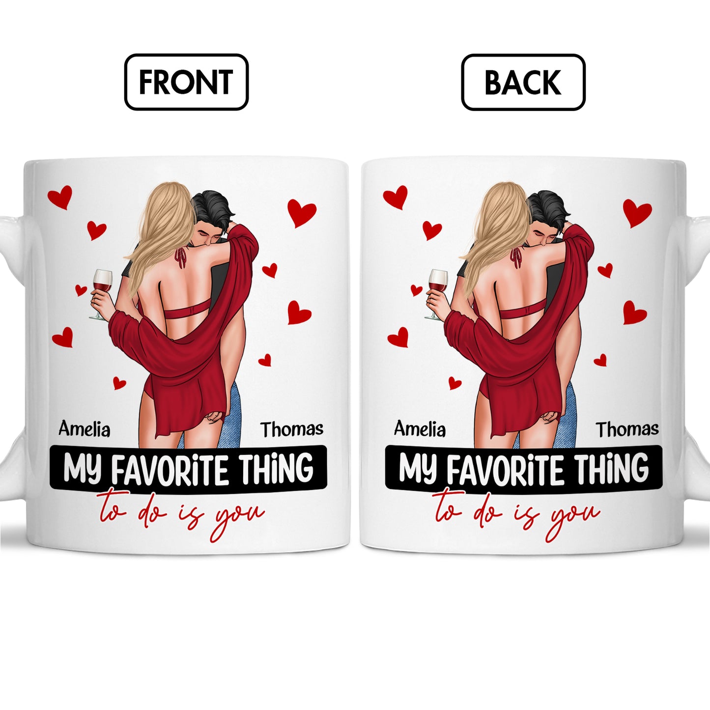 Couple - My Favorite Thing To Do Is You - Personalized Mug