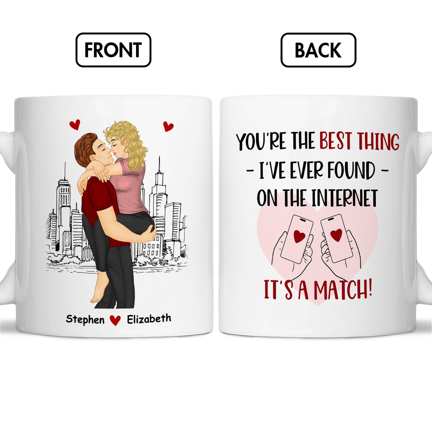 Couple - You're The Best Thing I've Ever Found On The Internet It's a match - Personalized Mug Ceramic
