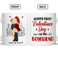 Couple Personalized Custom Accent Mug - Valentine Gift For Husband Wife, Anniversary, First Valentines Together