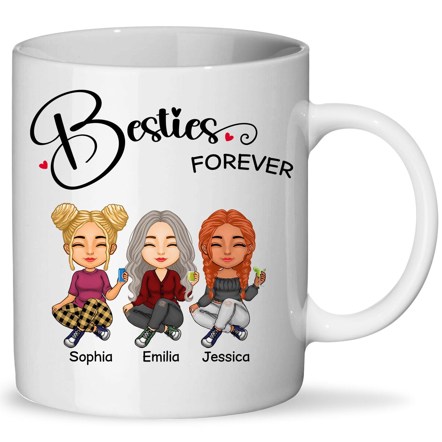 Besties - Besties Forever - Personalized Mug (Ver 5)