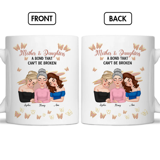 Mother's Day - Mother & Daughter A Bond That Can't Be Broken - Personalized Mug