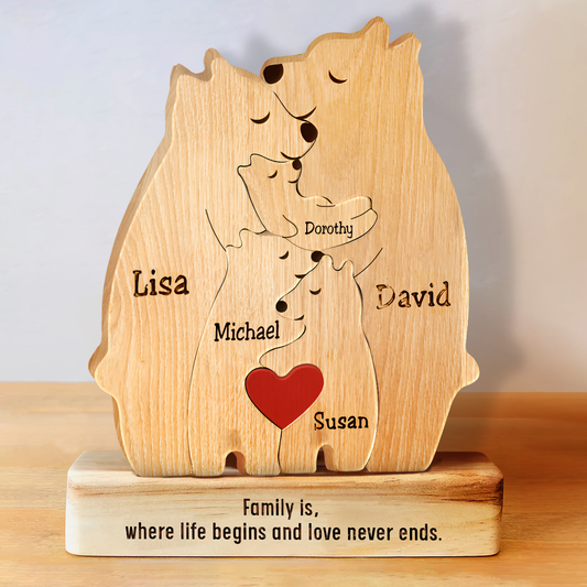 Family - Family Bears - Personalized Puzzle ( Ver 2 )