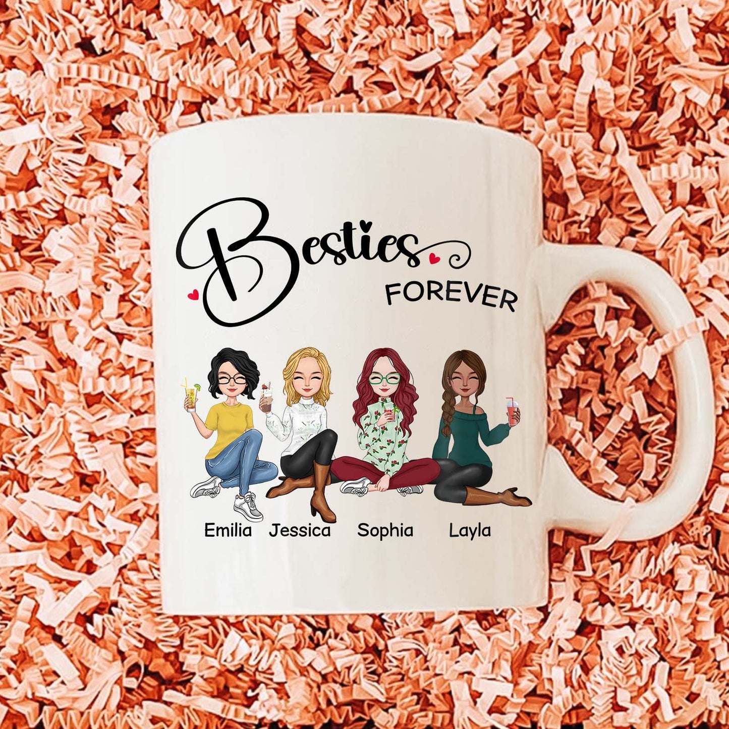 Friend-Bestie Forever- Personalized Mug