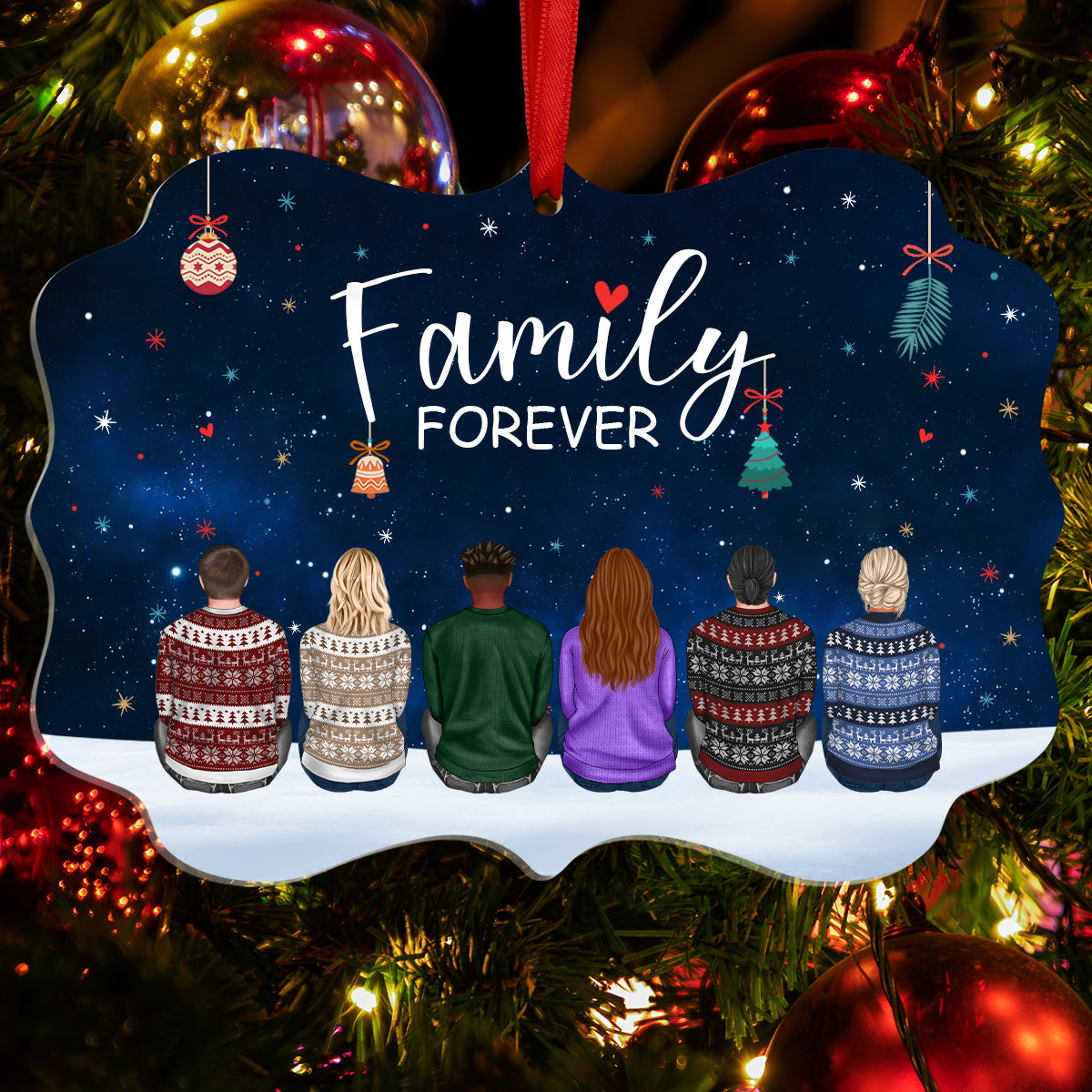 Family Forever - Personalized Acrylic Ornament