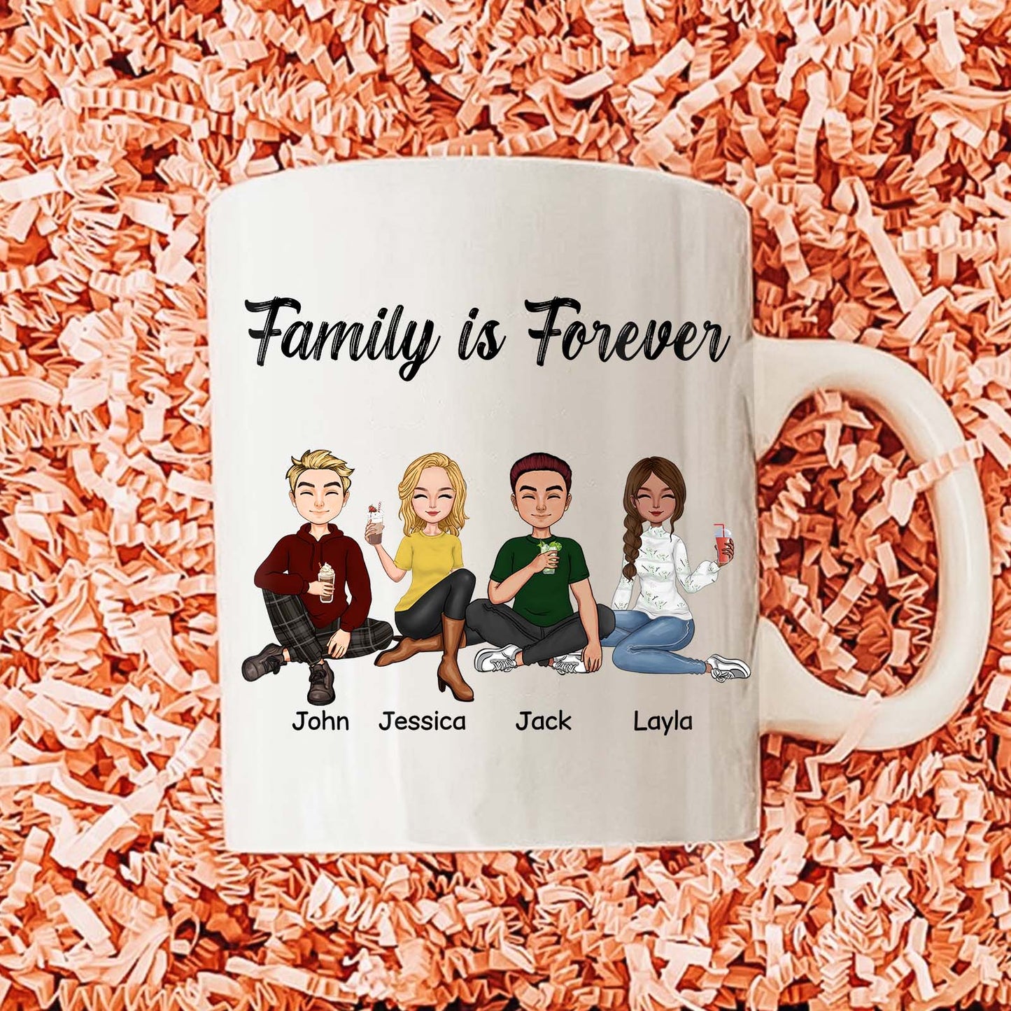 Family- Family Is Forever- Personalized Mug