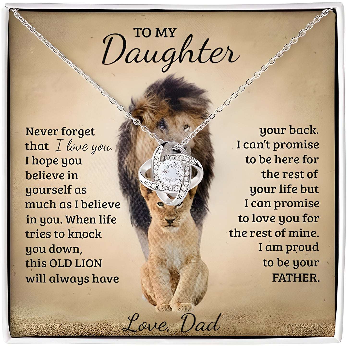 Family - Gifts For Daughter From Dad - Personalized Necklace