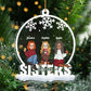 Sister - Sisters Forever - Personalized Custom Shaped Ornament