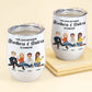 Family- The Love Between Brothers & Sisters Is Forever- Personalized Wine Tumbler