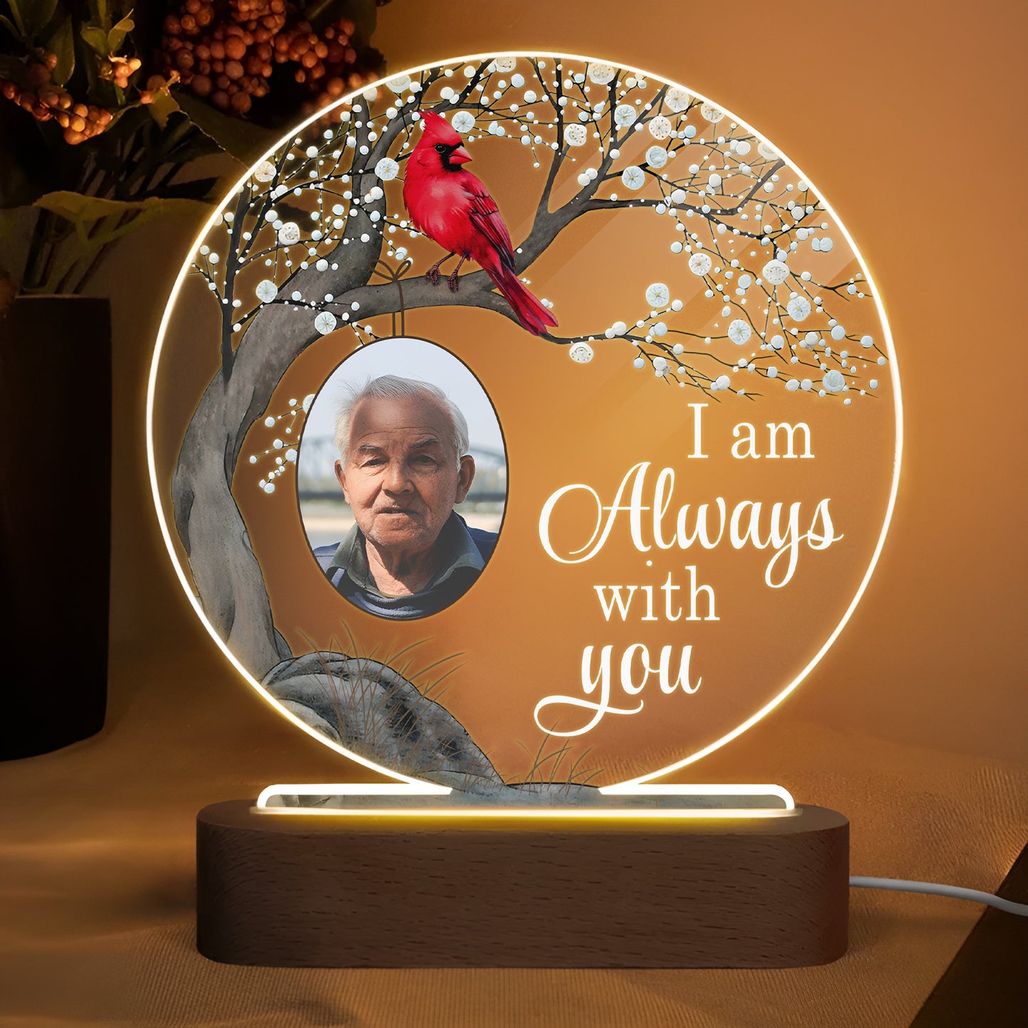 Family - I Am Always With You - Personalized LED Night Light