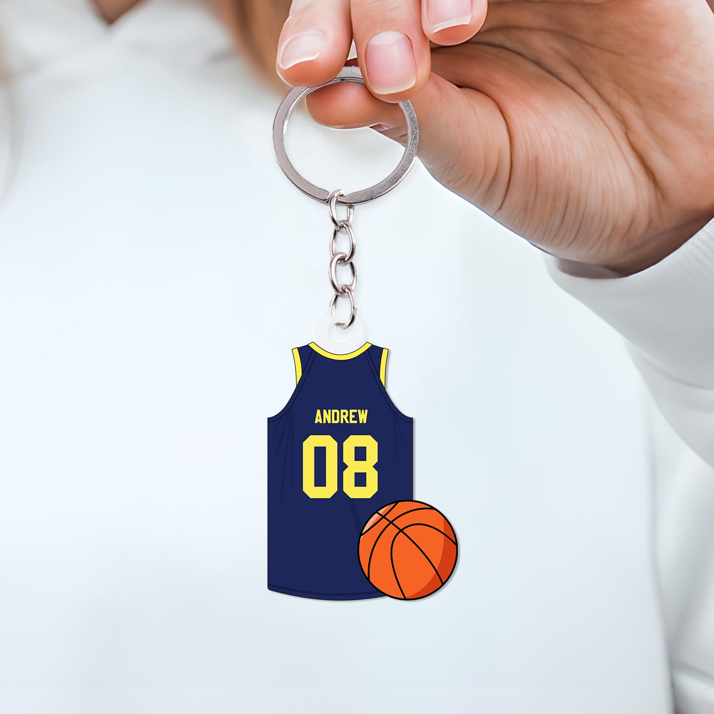 Family - Basketball Jersey - Personalized Acrylic Keychain