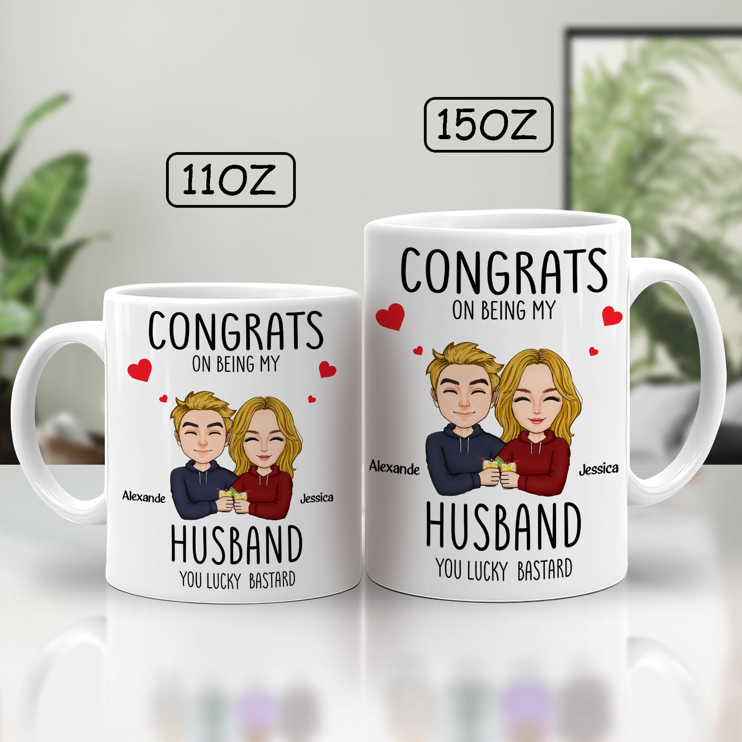 Couple - Congrats On Being My Husband - Personalized Mug