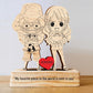 Family - Cutest Anime Couple Characters - Personalized Wooden Puzzle