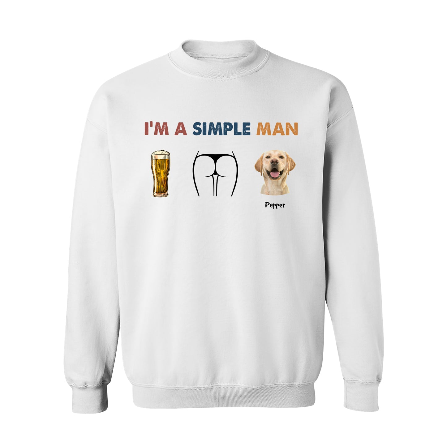 Pet Lovers - I Am A Simple Man- Personalized Photo Shirt