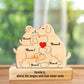 Family - Cute Dog Family - Personalized Wooden Puzzle