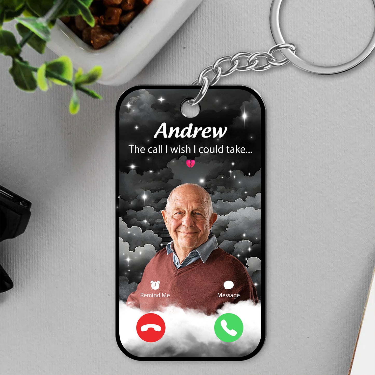 The Call I Wish I Could Take Memorial Sympathy - Personalized Acrylic Keychain