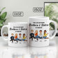 Family- The Love Between Brothers & Sisters Is Forever- Personalized Mug (Ver 2)