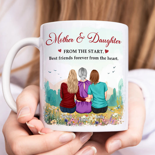 Mother And Daughters - Best Friends Forever From The Heart - Personalized Mug