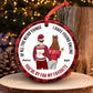 Couple - Couple Back Side You Are My Favorite By Far - Personalized Circle Ceramic Ornament