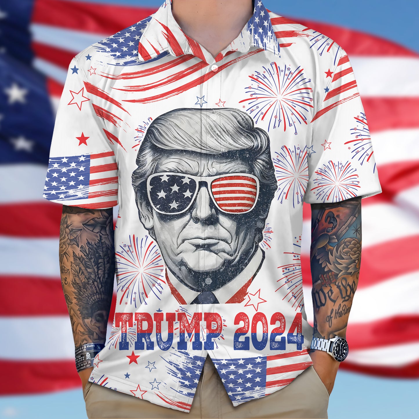 Independence Day - Merica - Personalized Hawaii Shirt