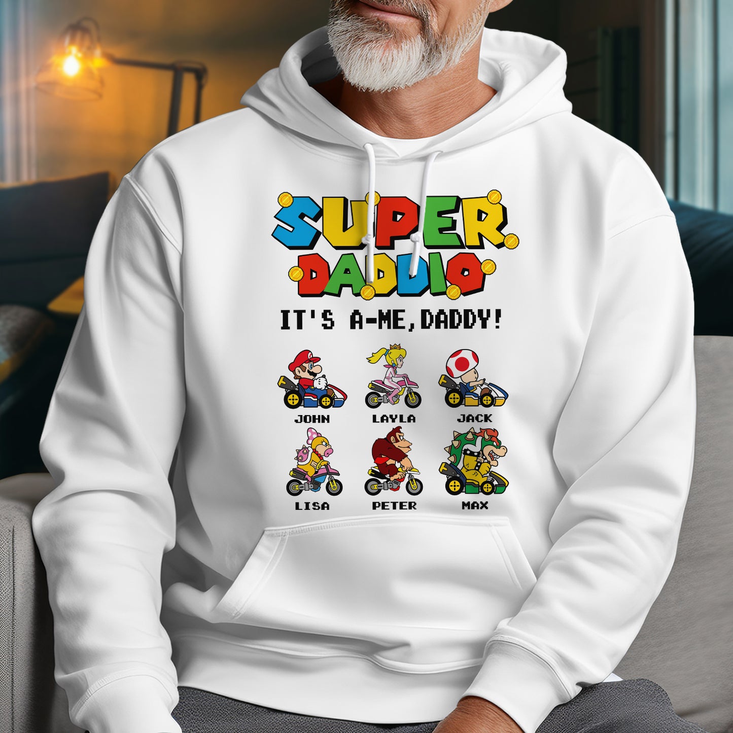 Father - Super Daddio - Personalized Gifts For Dad