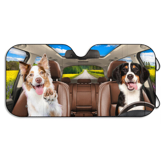 Pet lover - Have Fun Together - Personalized Car Sunshade