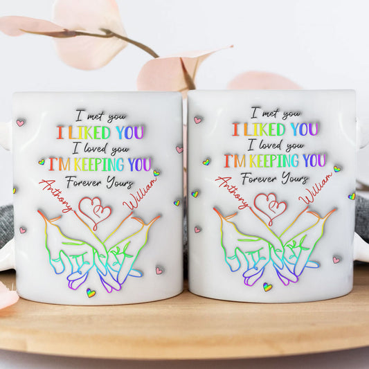 Couple - Love Knows No Gender - Personalized Mug