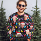 Family - Custom Face Christmas Family Silly Xmas Leds - Personalized Sweater