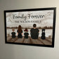 Family - Family Retro Beach Landscape - Personalized Poster